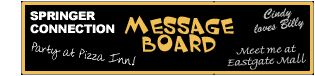 Springer Connection Message Board